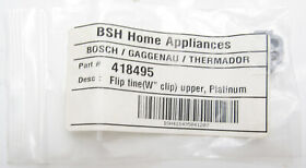 418495 New Genuine Bosch Dishwasher Flip Tine Clip Oem Free 1 Year Warrant