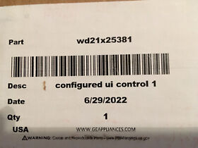 Wd21x25381 New Oem Ge Dishwasher Control Panel #wd21x25381