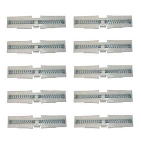 1107 Newlifeapp 653180152276 Pack Of 10 Plastic Top Slider/glide For Bi-fold Closet Door. Nylon Wit