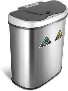 Dzt-70-11r Ninestars Dzt-70-r3 Automatic Touchless Motion Sensor Semi-round Trash Can/r