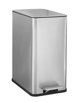 Xzd-10-88 Ninestars Xzd-10-35 Step On Trash Can Small Silver