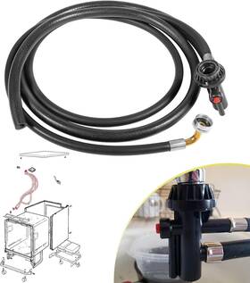 Wd24x10043 No-auto Noqp1621 Portable Dishwasher Drain And Fill Hose Unicouple Assembly For Ge