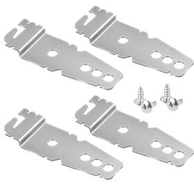 1001890 Nqeuepn 4pcs Dishwasher Mounting Bracket Adjustable Under Counter Clips U