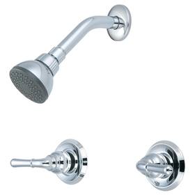 P-1232 Olympia Faucets Two Handle Shower Set Chrome Finish Polished