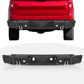 Pr9030 Peforway Rear Step Bumper Compatible With Chevy Silverado 1500 2007-2013 Fit For Gmc