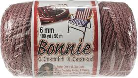 Bb6-100-015 Pepperell Bonnie Macrame Craft Cord 6mmx100yd-rose -