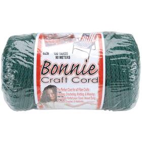 Bb6-100-030 Pepperell Bonnie Macrame Craft Cord 6mmx100yd-forest -
