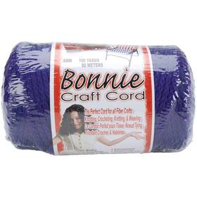 Bb6-100-040 Pepperell Bonnie Macrame Craft Cord 6mmx100yd-purple -