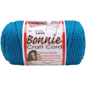 Bb6-100-106 Pepperell Bonnie Macrame Craft Cord 6mmx100yd-sapphire Teal -