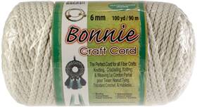 Bb6-100-130 Pepperell Bonnie Macrame Craft Cord 6mmx100yd-lambs Wool