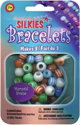 Silkies3-11135 Pepperell Stretch Magic Silkies Bracelets Mini Kit-mermaid