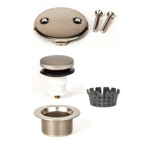 Pf0971-bn Permaflow Pf Waterworks Toe Touch Tip Or Foot Act. Bath Tub Drain Assly