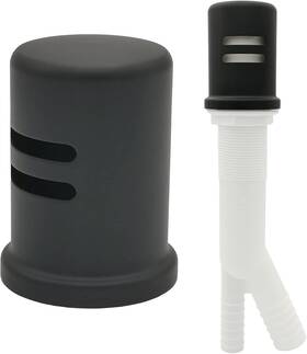 61003-20  Petrelwing Dishwasher Air Gap Kit Black Matte Brass Cap With Escutcheon Universal Fit
