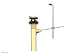 Phylrich-3-046 Phylrich 3-046 Phylrich-3-046/024 Complete Pop Up Drain Stylish Modern Satin Gold Finish New
