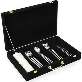 Pickmesh-hwns-9864 Pickmesh Silverware Case With Lid And Handle Storage Box Sterling