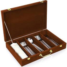 Pickmesh-lnn1201-erg Pickmesh Silverware Case With Lid And Handle Storage Box Sterling