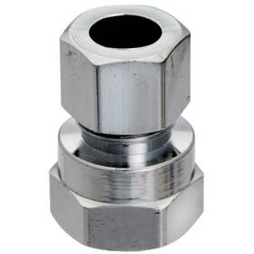 Pp71pclf Plumb Pak 6 Pack - Brass Compression Straight Connector Lead Free 3/8 Fptx3/8 Inch Od Pp7