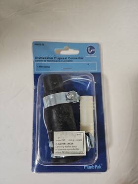 Pp855-75 Plumb Pak Dishwasher To Disposal Connector With Clamps