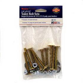 403741 Plumb Shop Div Brasscraft 6 Pack Toilet Bolt Brass 1/4 X 2-1/4- Inch 10-pk