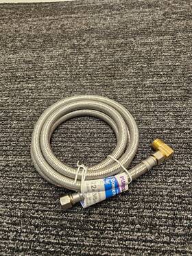 Pls1-72dw6 Plumbshop Qty 2 F 3/8 Inch Mip Elbow Braided Ss Dishwasher Connector