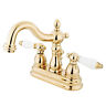 Kb1602pl Polished Brass Kingston Heritage 10cm Centerset Lavatory