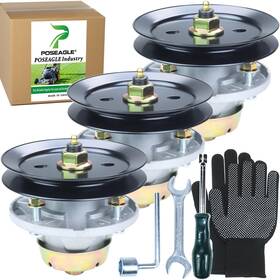 Am124498 Poseagle 3 Pack Spindle Assembly With M131814 Pulley Replaces Am13168