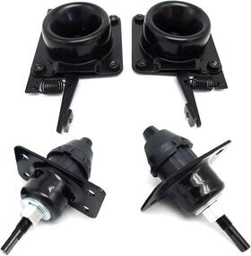Powerworks 762021990448 Koxuyim Hood Release Set 4 Pcs Upper And Lower Latches Fit For Volvo Truck Vn V