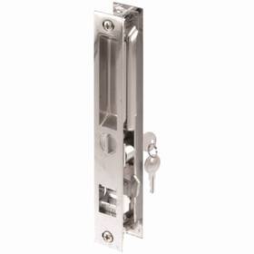 C-1075 Prime-line Keyed Sliding Door Flush Latch Handle Set Diecast Construction 6-5/8 Inch - C 107