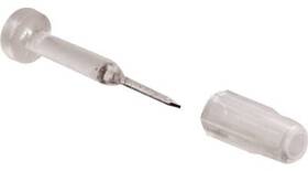 L-5775 Prime-line 6 Pack - Window Grid Retainer 1-1/8 Inch Steel Pin With Plastic Bushing 6-pk. L