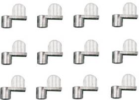 Pl-7736 Prime Line Products Screen Clips With Screws Die Cast Mill Finish 3/8- Inch 12-pk. Pl 7736