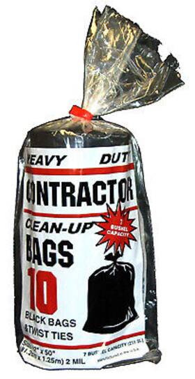 10212 Primrose Plastics/com Contractor Bags Black 32 X 50- Inch 10-ct. -10212