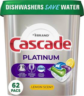 10037000744518 Procter & Gamble Cascade Platinum Dishwasher Pods Detergent Soap Actionp