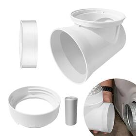 Pt898 Ptazucv 90 Degree Clothes Dryer Vent Elbow Connection Kit Tight-fit Connector F