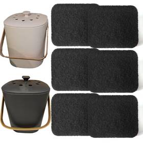 Ox00206c-pl Purifylogix Compost Bin Odor Filters Replacement Oval Activated Carbon For Bamboo