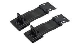 Hasp05-002 Qcaa Hasp And Swivel Staple 3-1/2 Inch Steel Black 2 Pack Made In Taiwan