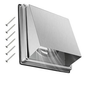 Qw-002 Qweneto Upgraded 4 Inch Stainless Steel 304 Dryer Vent Cover Outdoor - Rubber Cushioned N