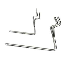 Lh-24-100-c Right Arrange Pegboard Hooks 100-pack 2 Inch 4 L Hook - Zinc Plated Will Not Fall Out