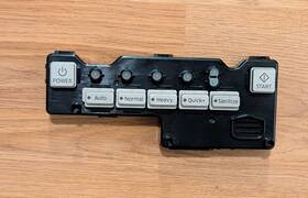 Dd81-01810a Samsung Dishwasher Control Board Cover With Select Buttons