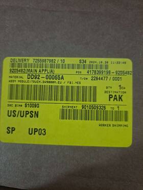Dd92-00065a Samsung Dishwasher Control Panel