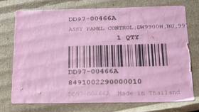 Dd97-00466a Samsung Dishwasher Touchpad Panel