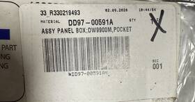 Dd97-00591a Samsung Dishwasher Assy Panel Box Oem Genuine Part