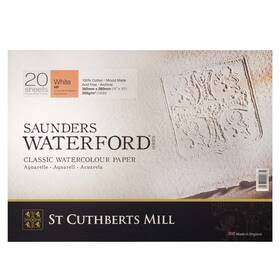 T45930001011d Saunders Water Ford Series St. Cuthberts Mill Watercolor Paper Block - 14x10-inch White 100% Co