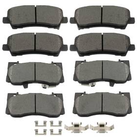 847969-5336-0912121311 Scitoo D1810 D1784 Front And Rear Metal Brake Pads Sets With Hardware Replacement