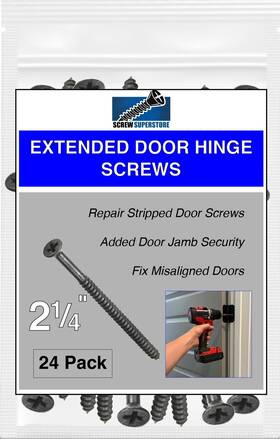 Orb25 Screw Superstore Oil Rubbed Bronze Wood Screws 9 X 2-1/4 Inch Extra Long Steel Door Hinge