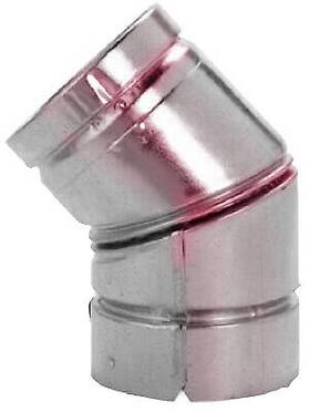 243216 Selkirk Corp 6 Pack Vp Pellet Pipe 3-inch 45 Degree Elboe