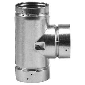244100 Selkirk Corp Pellet Stove Vent Tee With Cap Type L 4- Inch -244100