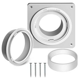 Sx0001 Senshare Dryer Vent Connector Kit Wall Plate With Quick Connect And Disconne