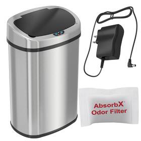 Os13kt Sensorcan 13 Gallon Automatic Touchless Sensor Kitchen Trash Can With Ac Adapter And Od