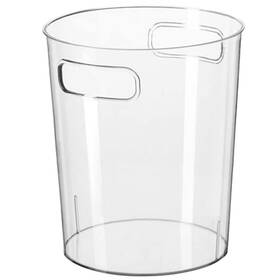 20dj1x18219pggkdq Sewacc Small Trash Can Plastic Wastebasket Clear Garbage Container Bin Ice Bucket Fl