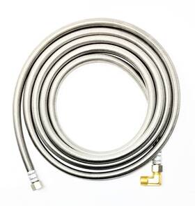 Shark Industrial 963063154393 Premium Stainless Steel Dishwasher Hose - 10 Ft No-lead Burs